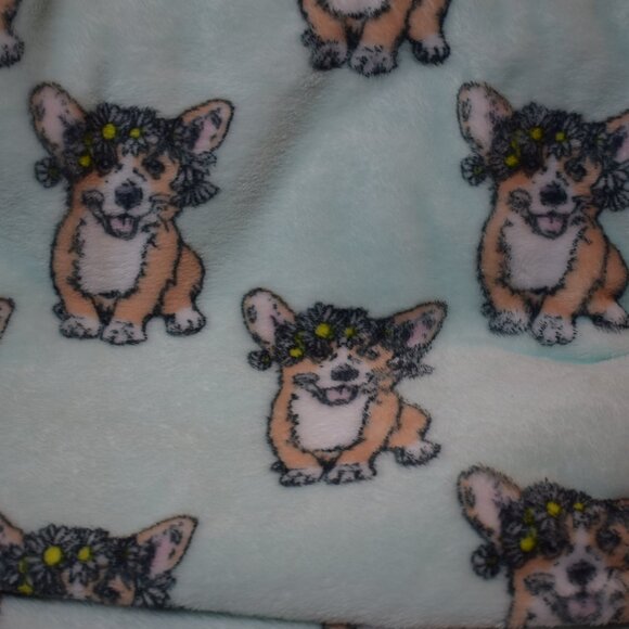 Oeko-Tex Corgi Dog Oversized Fleese Throw Blanket 50 x 70 - Picture 2 of 3